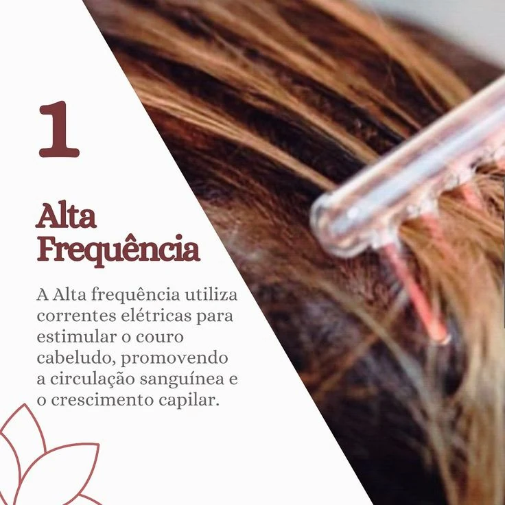Aplicação de Alta Frequência no couro cabeludo